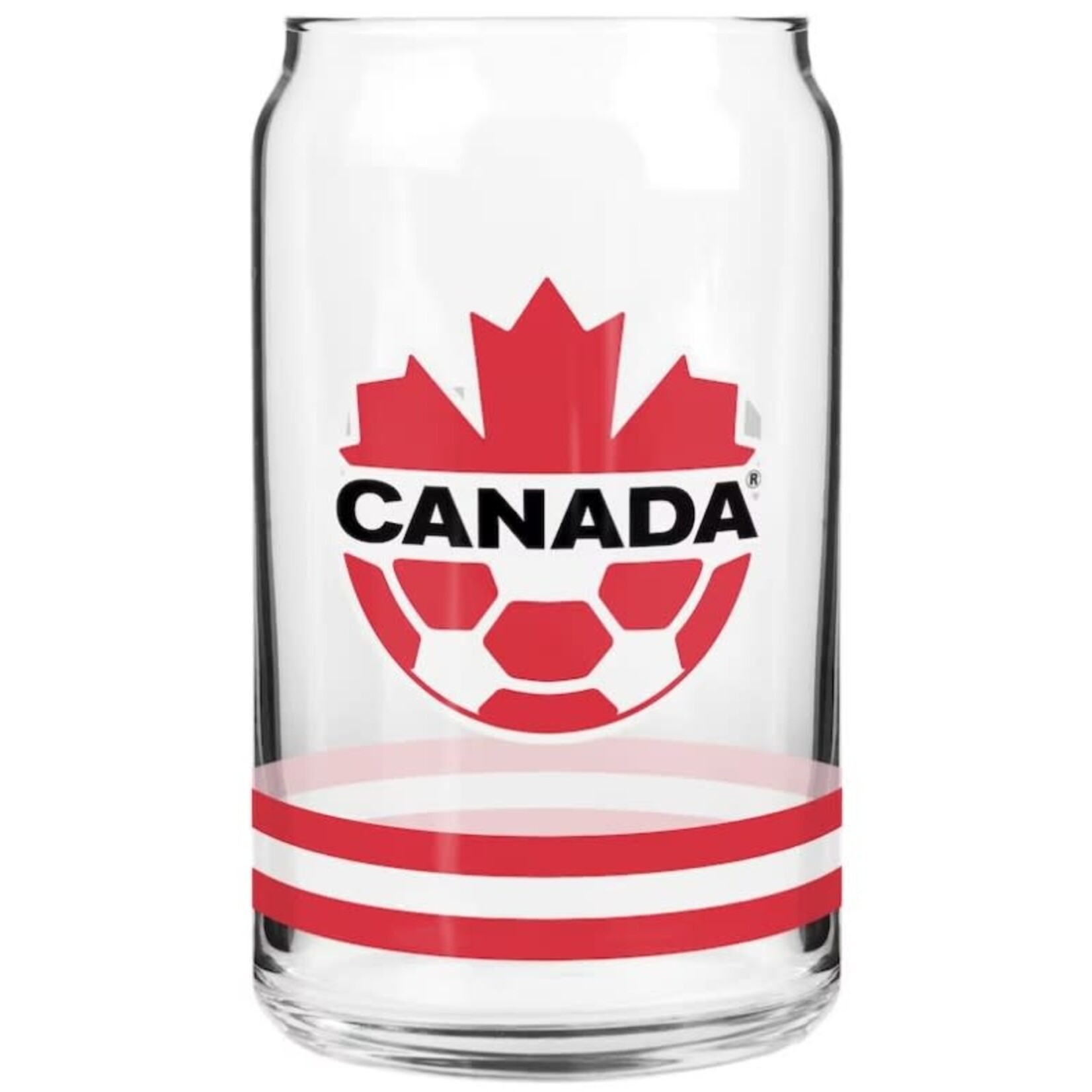 Canada Soccer 16 OZ Glass