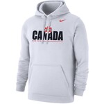 Nike Canada Soccer Club Fleece Pull Over Hoodie White
