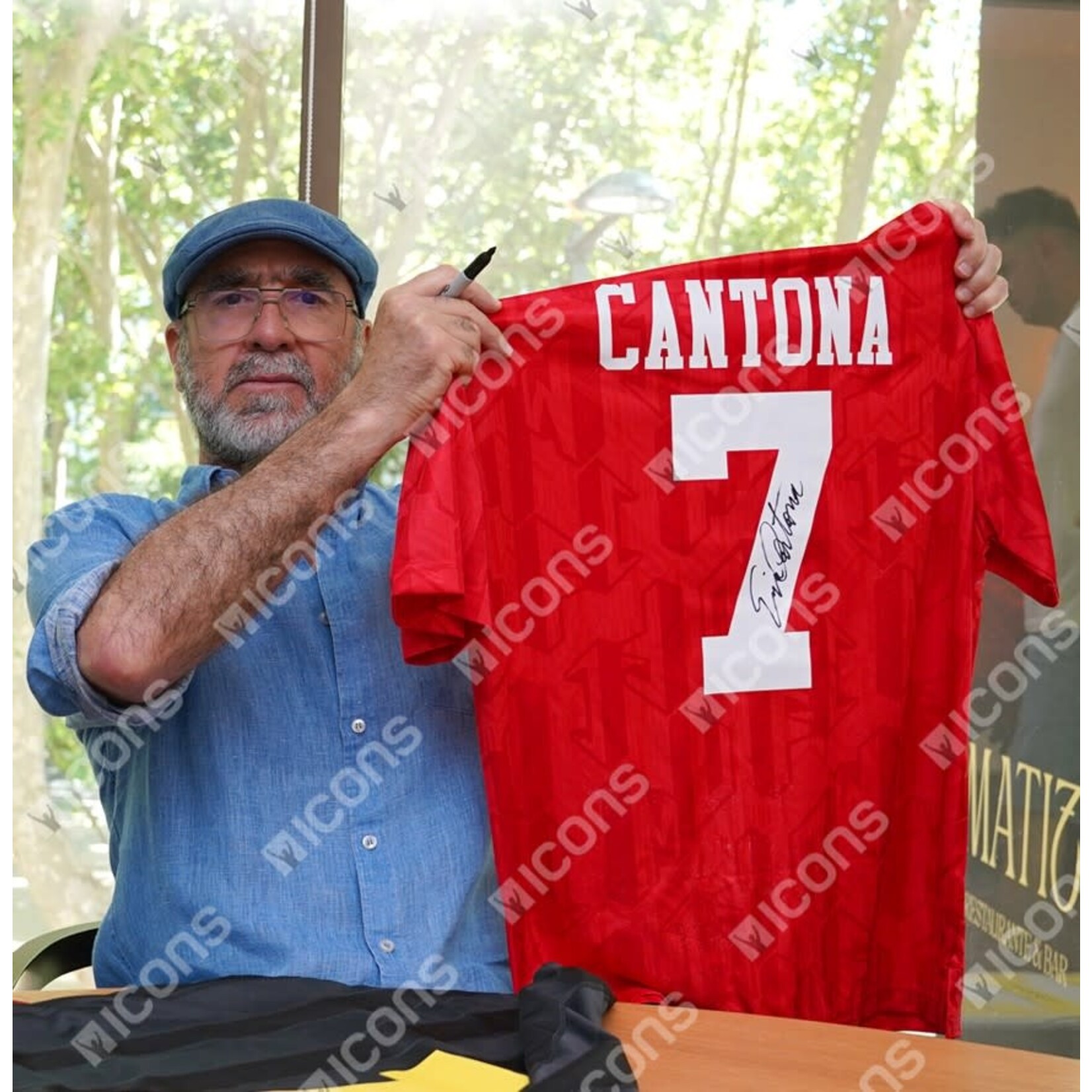 Eric Cantona Authentic Signed Manchester United 1992-94 Home Jersey