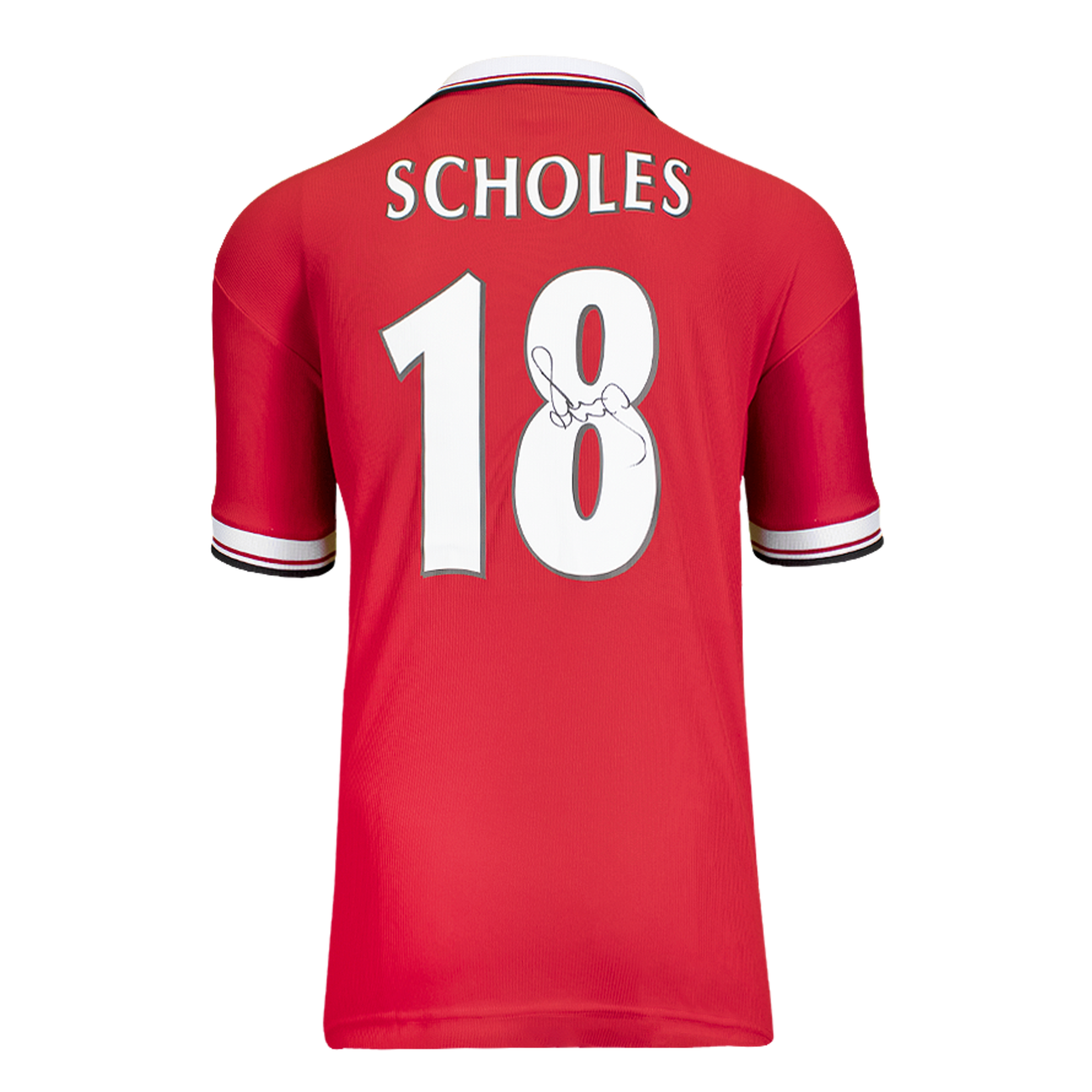 Paul Scholes Authentic Signed Manchester United 1999 Home Jersey