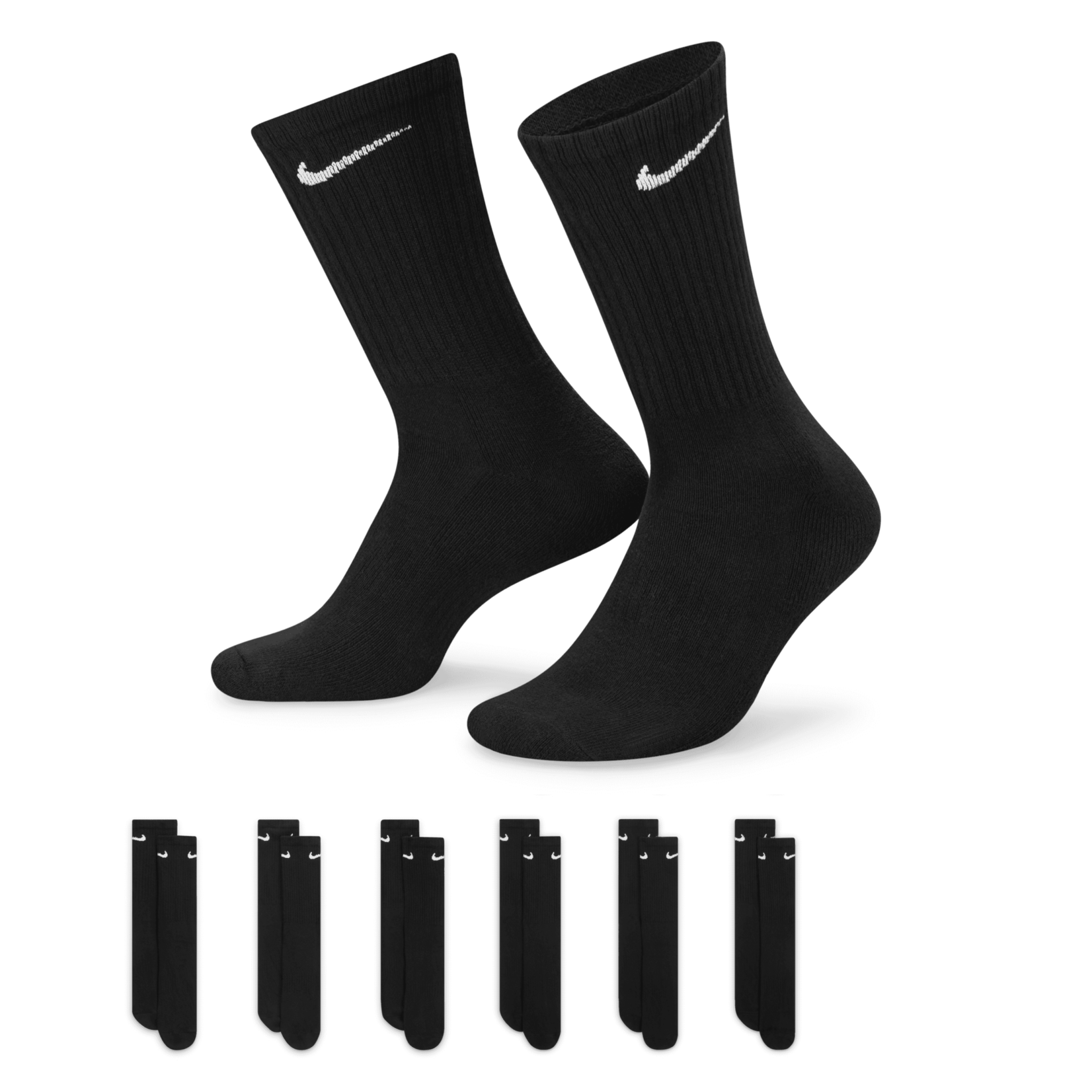 Nike Nike Everyday Cushioned Training Crew Socks (6 Pairs)