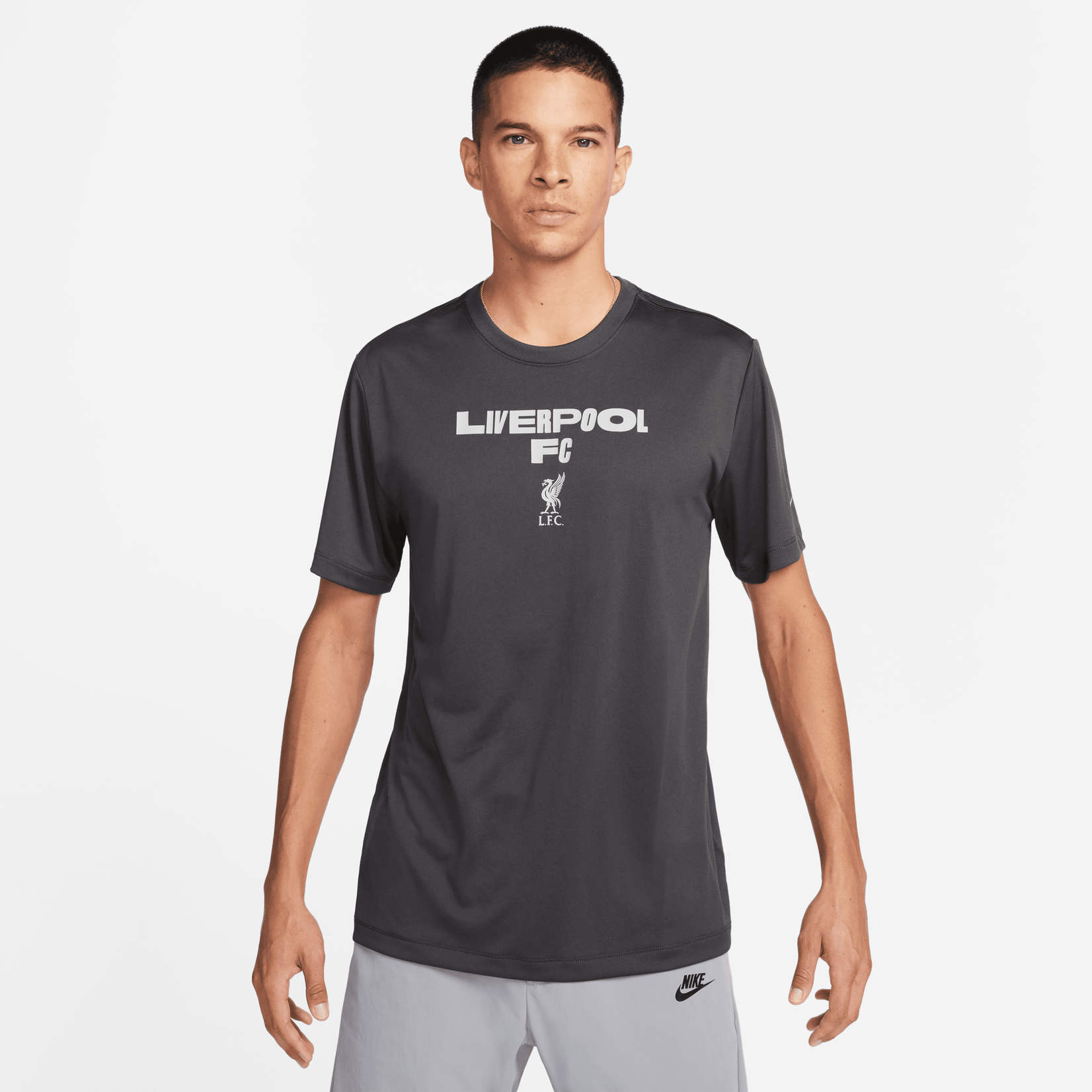 Nike Liverpool Men's Nike Soccer T-Shirt Black