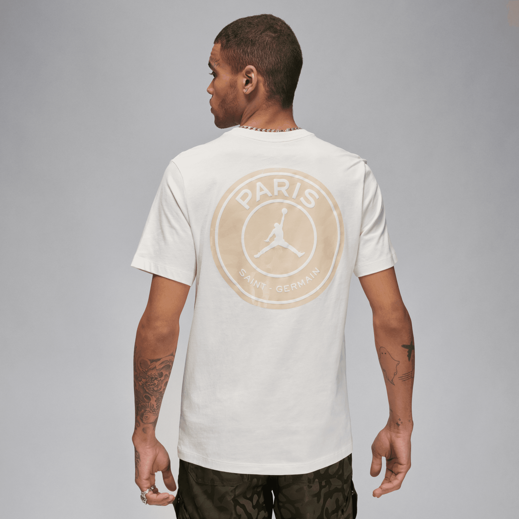 Nike Paris Saint-Germain Men's Jordan Soccer Logo T-Shirt White