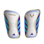 Adidas Messi Club Shin Guards White/Blue/Gold