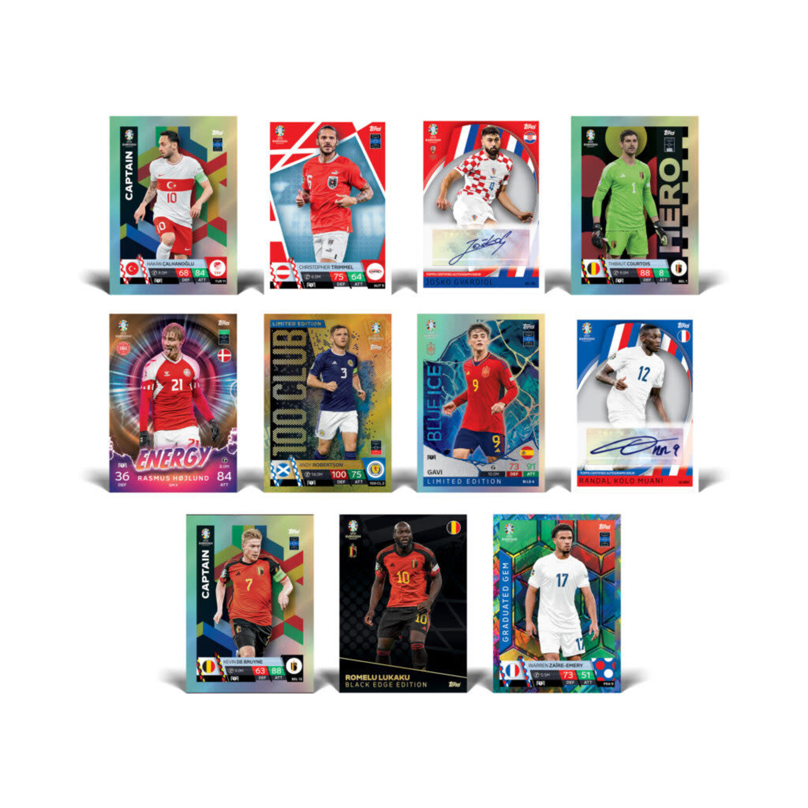 Topps 2024 TOPPS MATCH ATTAX UEFA EURO CARDS – 36-PACK BOX (288 CARDS)