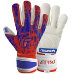 Reusch Attrakt Freegel Gold Finger Support Goalkeeper Gloves Red/Blue/White
