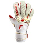 Reusch Attrakt Gold X GluePrint White/Gold/Red