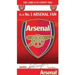 Mimi Imports ARSENAL – CERTIFICATE BIRTHDAY GREETING CARD