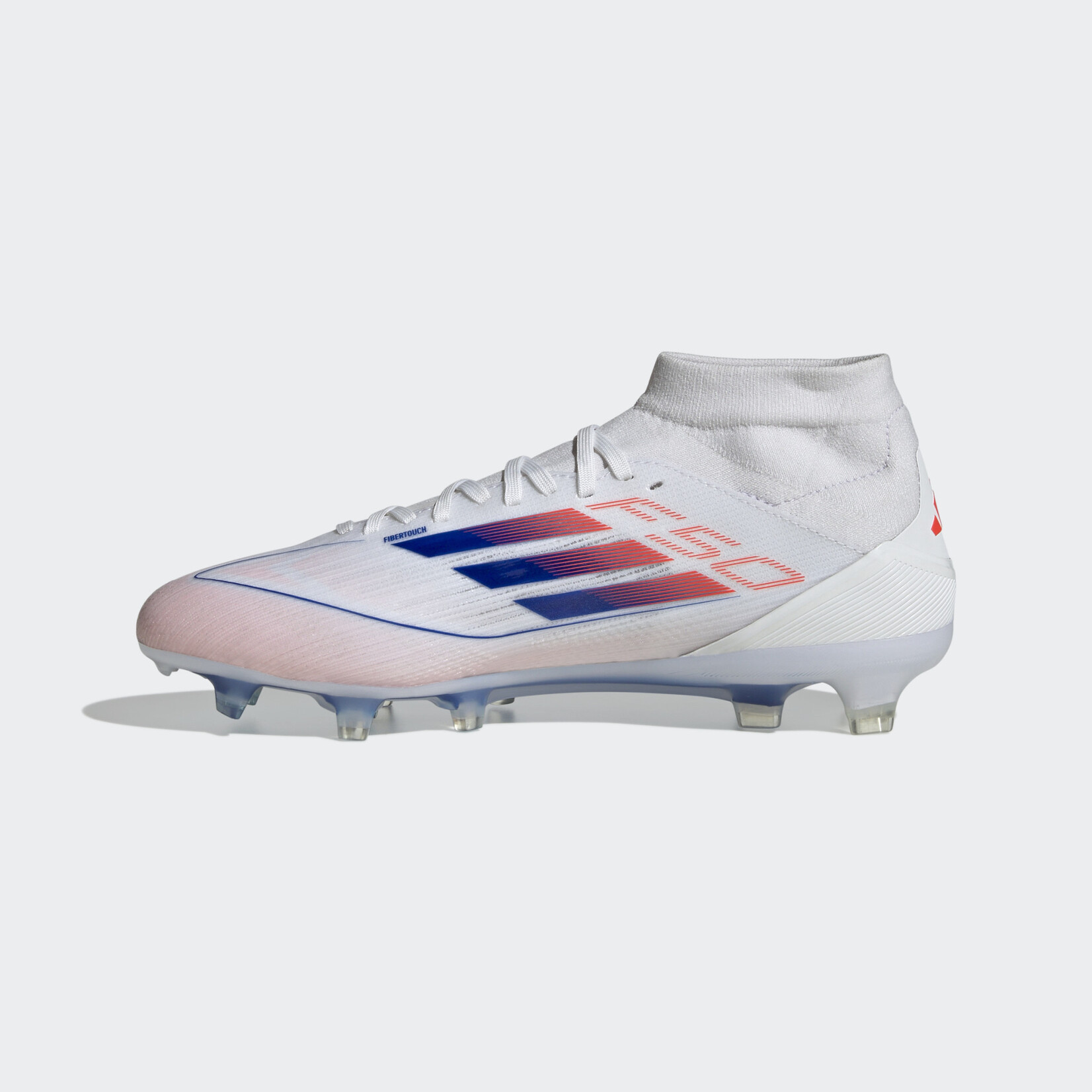 Adidas F50 Pro Mid-Cut Firm Ground Boots White/Blue/Red W