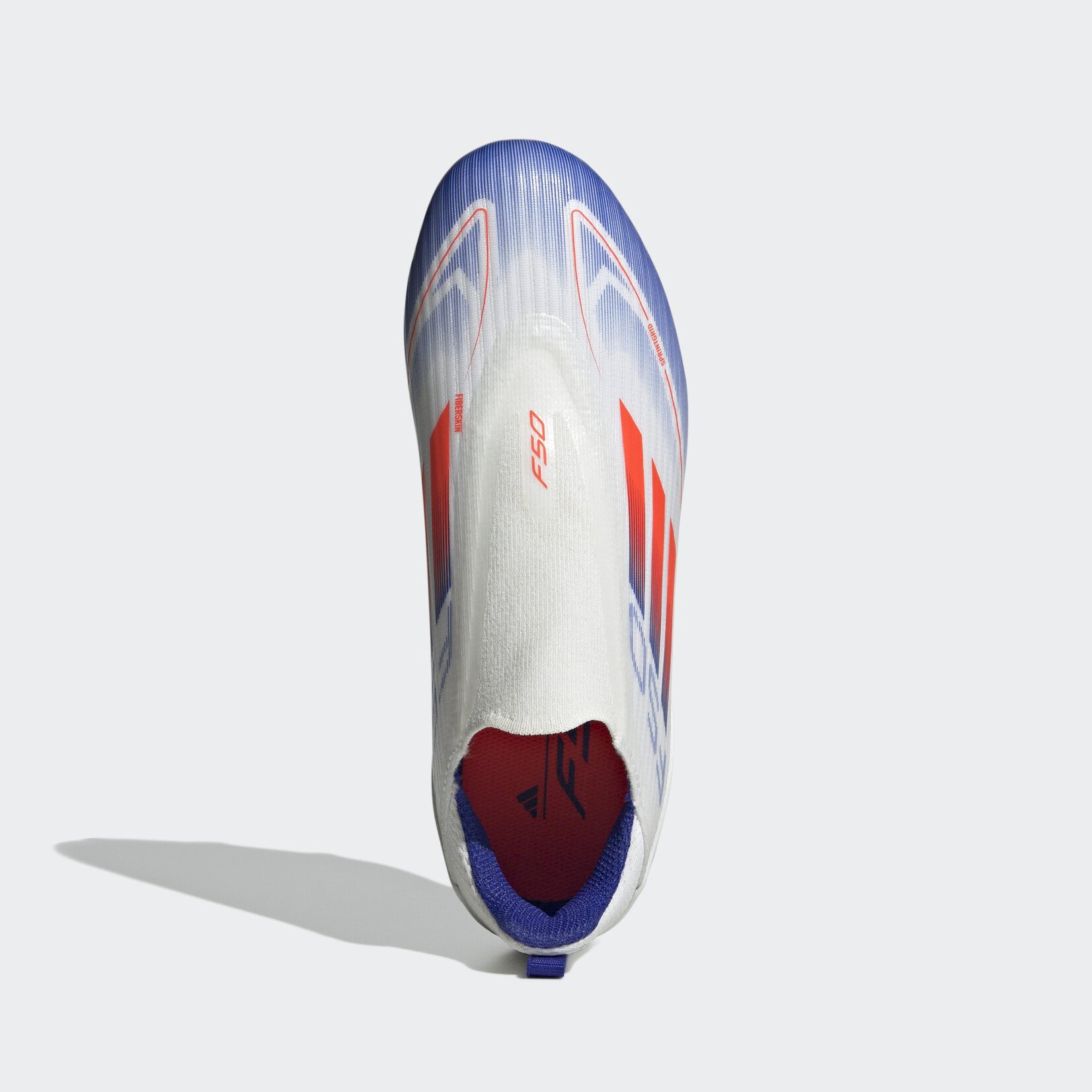 Adidas F50 League Laceless Firm/Multi-Ground Boots White/Red/Blue J