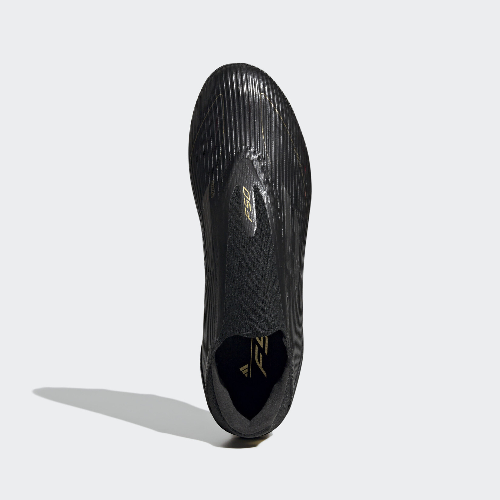 Adidas F50 League Laceless FG/MG Black/Iron/Gold