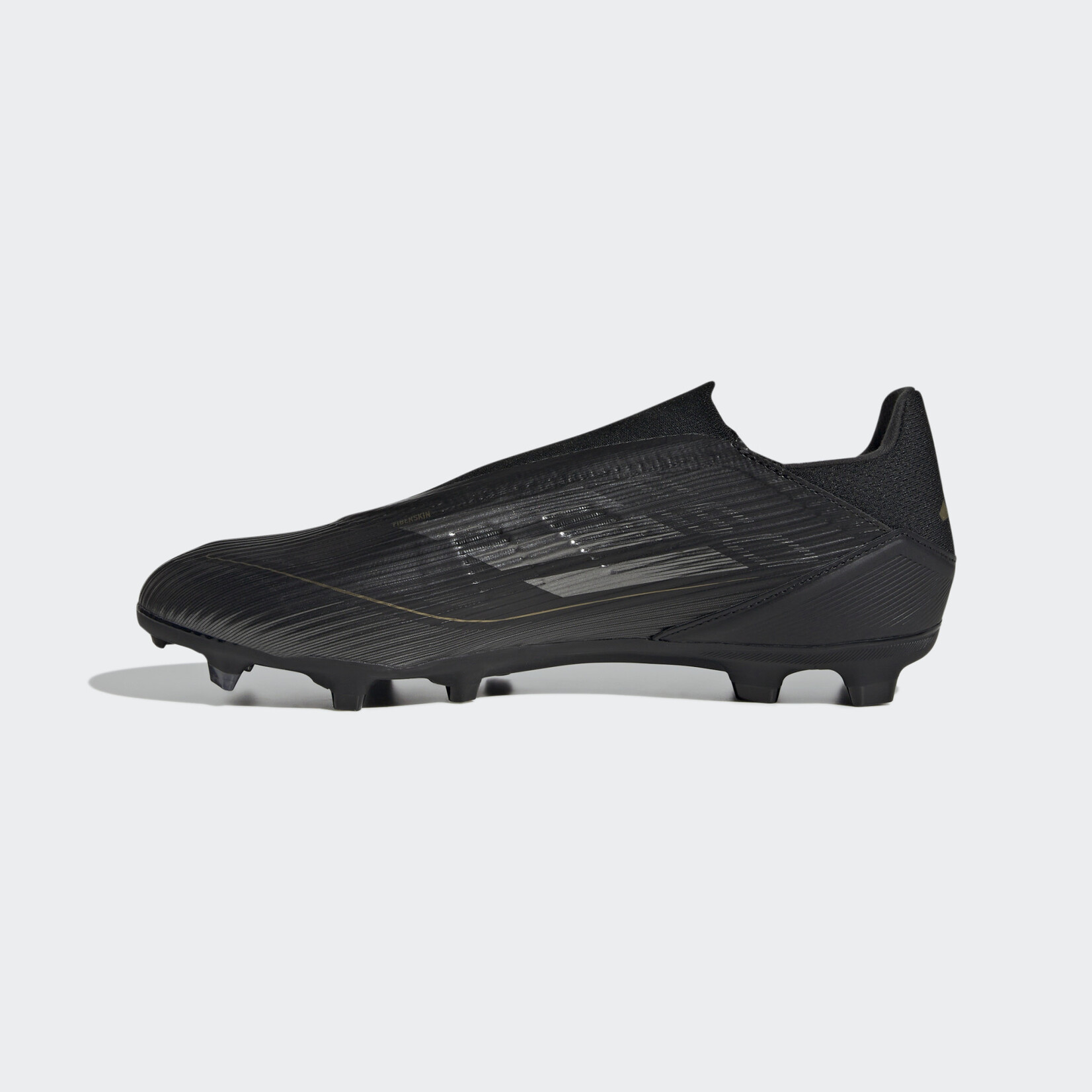 Adidas F50 League Laceless FG/MG Black/Iron/Gold