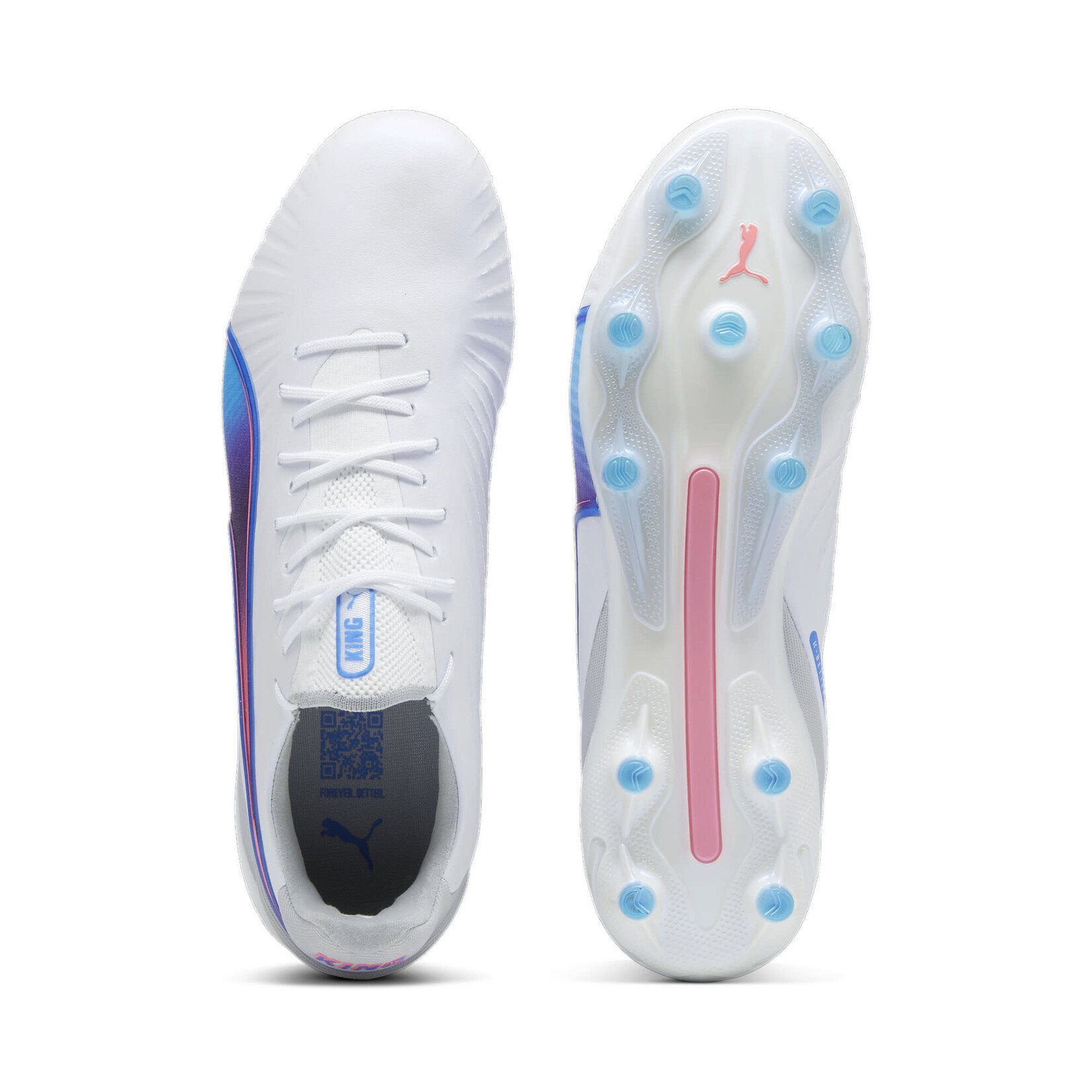 Puma KING ULTIMATE FG/AG WHITE/BLUE MAZING