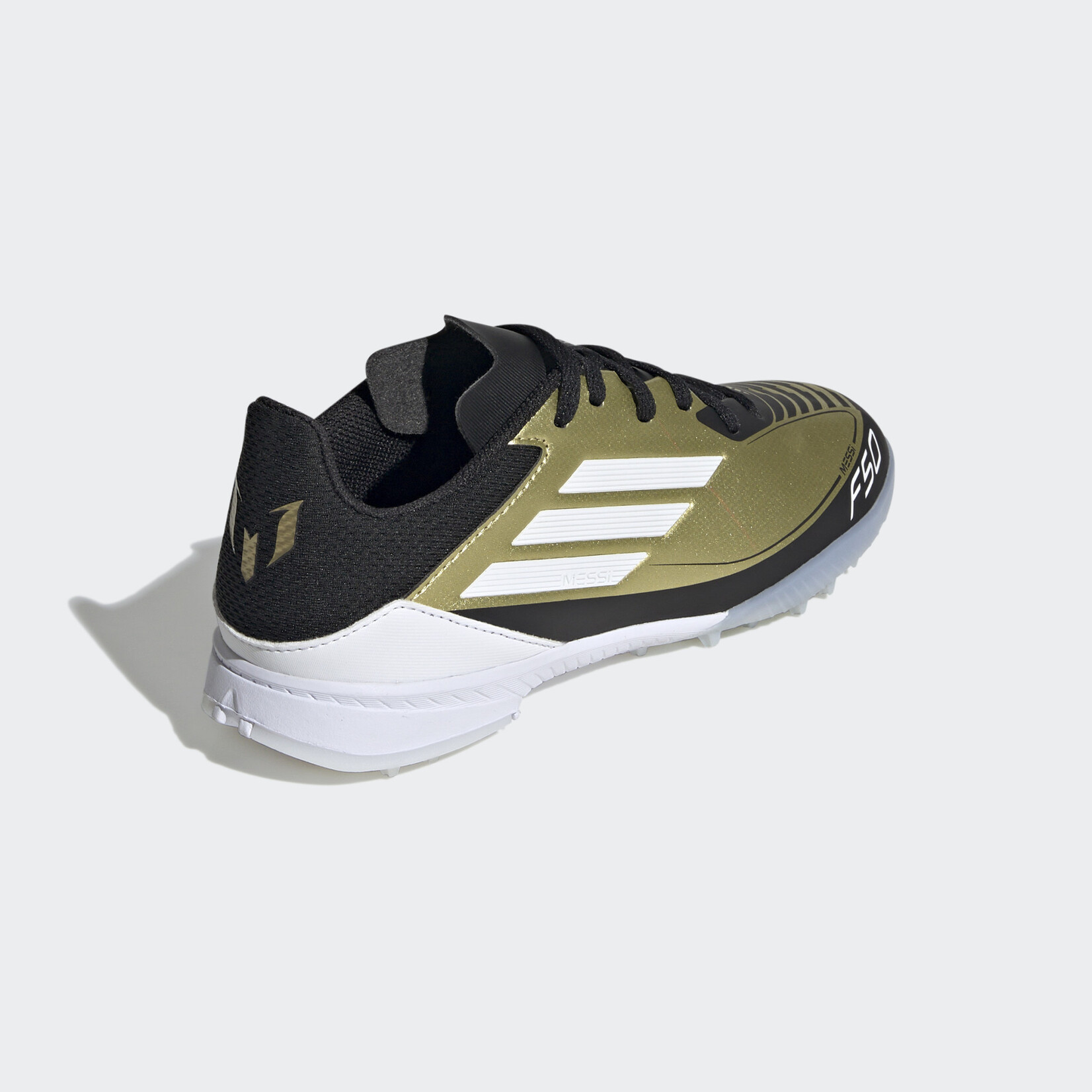 Adidas Messi F50 League Turf Boots Gold/White/Black J