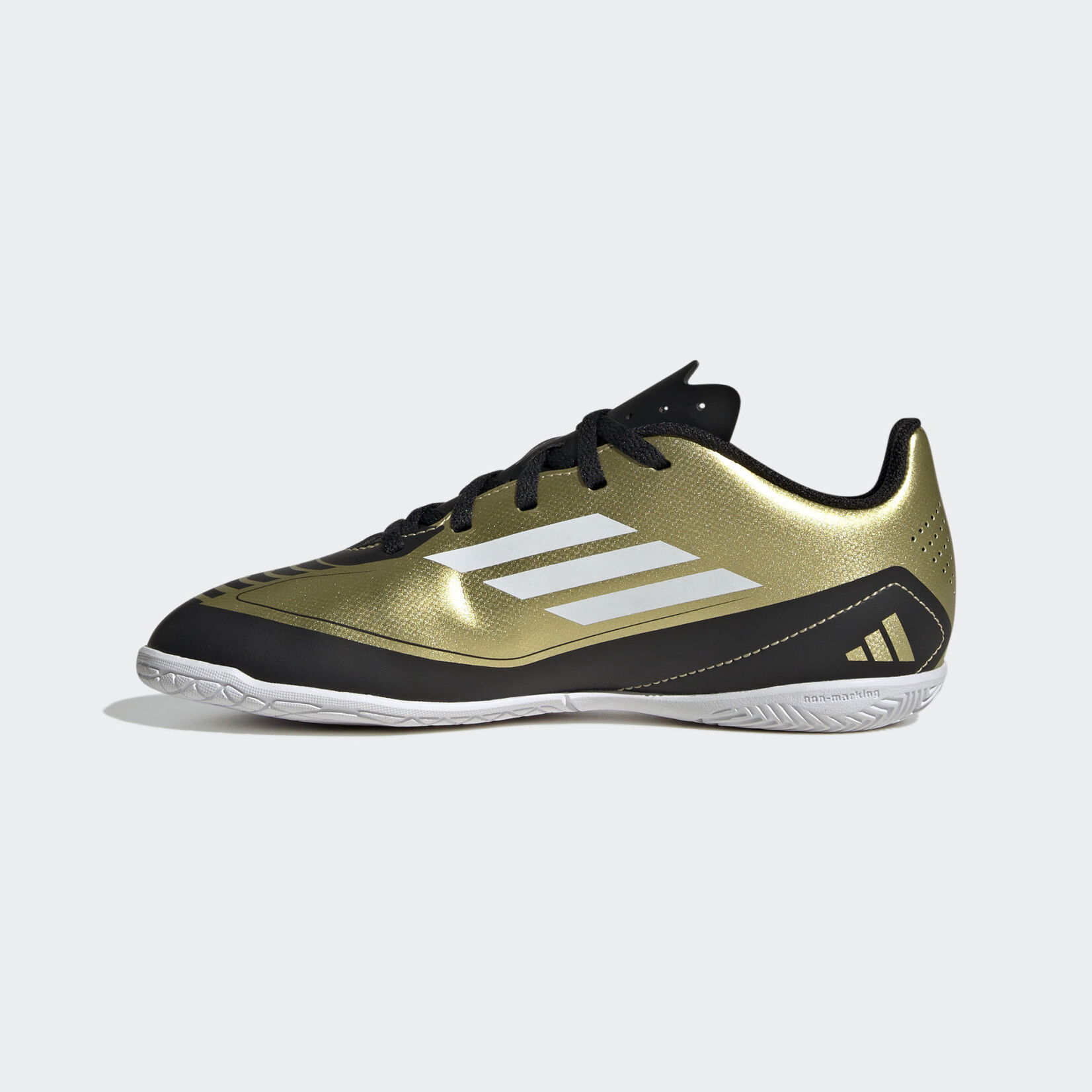 Adidas Messi F50 Club Indoor Boots Gold/White/Black J