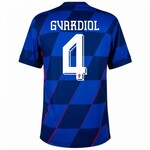 Nike Croatia 24/25 Stadium Away Jersey + "4" Gvardiol Official Print Size M