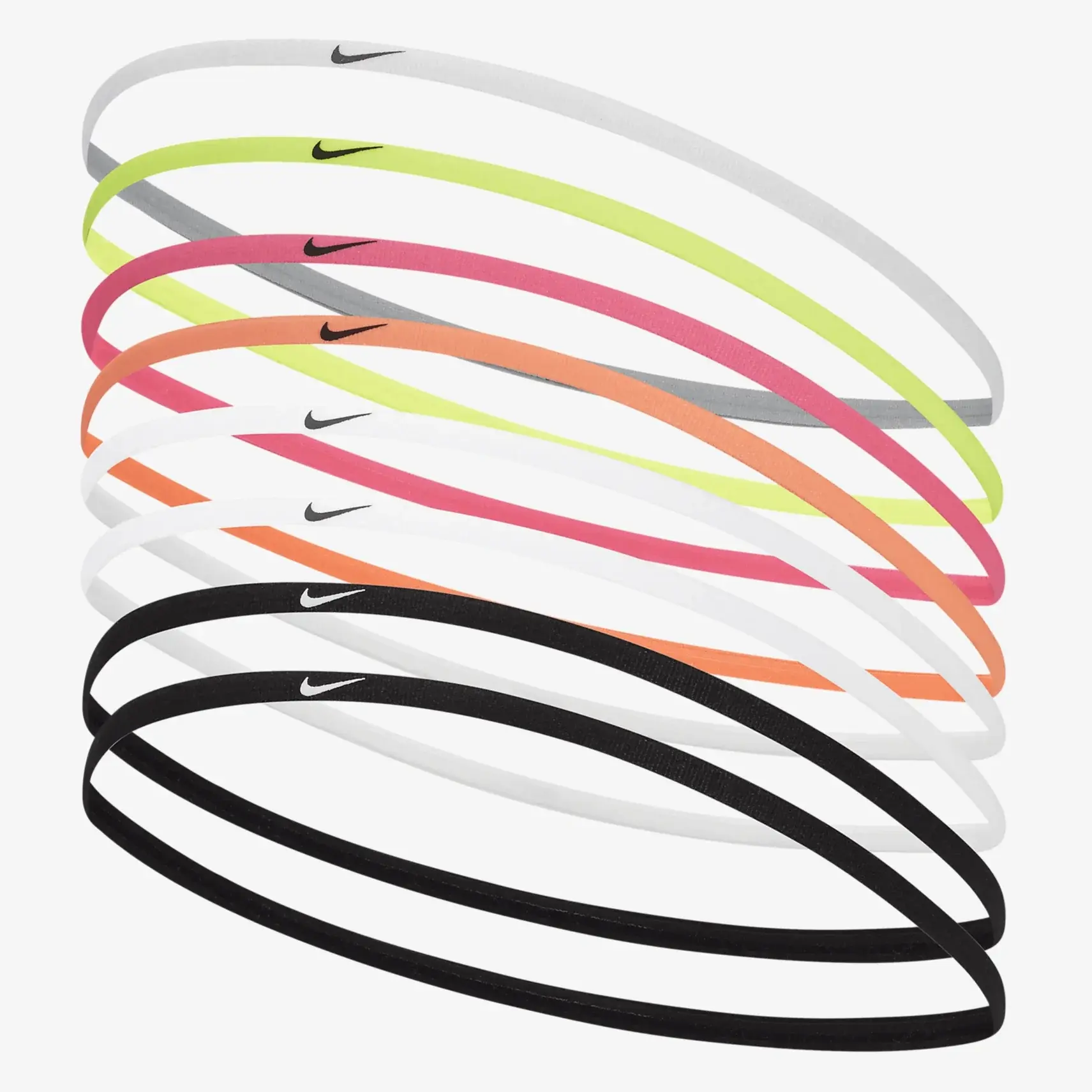 Nike NIKE YOUTH SKINNY HEADBANDS 8PK BLACK/WHITE Multicolored OSFM