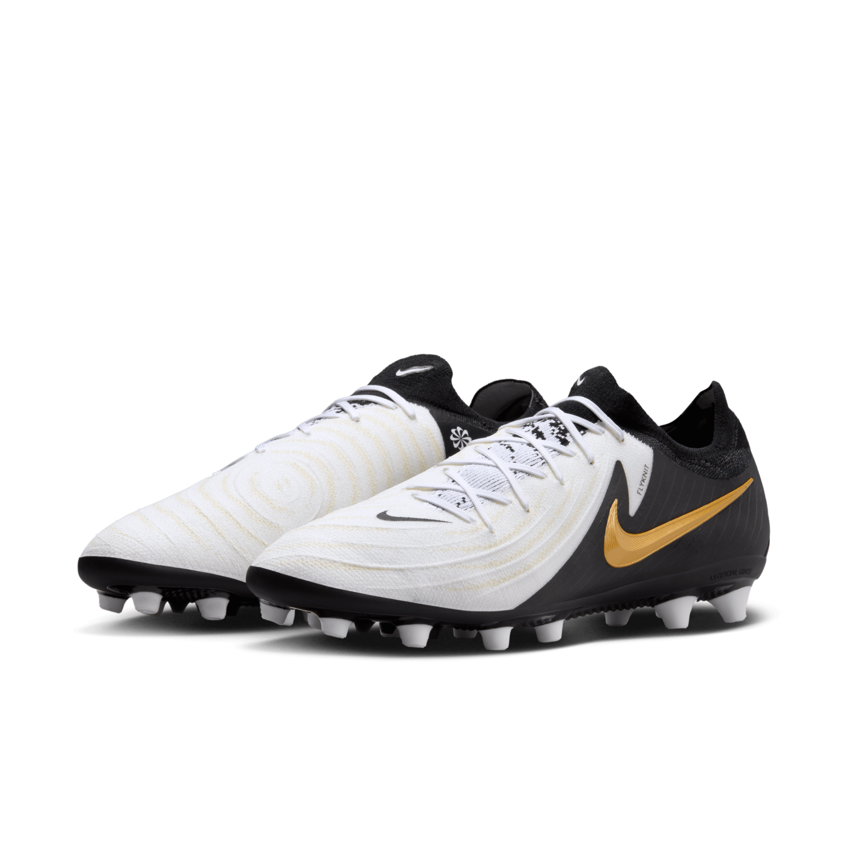 Nike soccer cleats white and gold sale