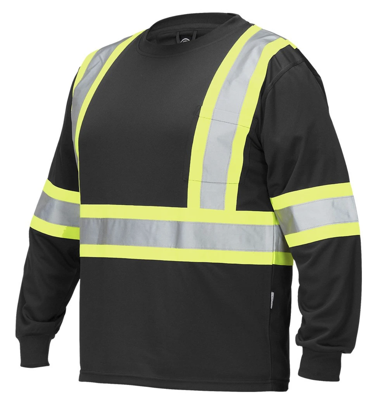 Forcefield High Vis Long Sleeve Ts Crew Neck Southwest Safety And Supply 