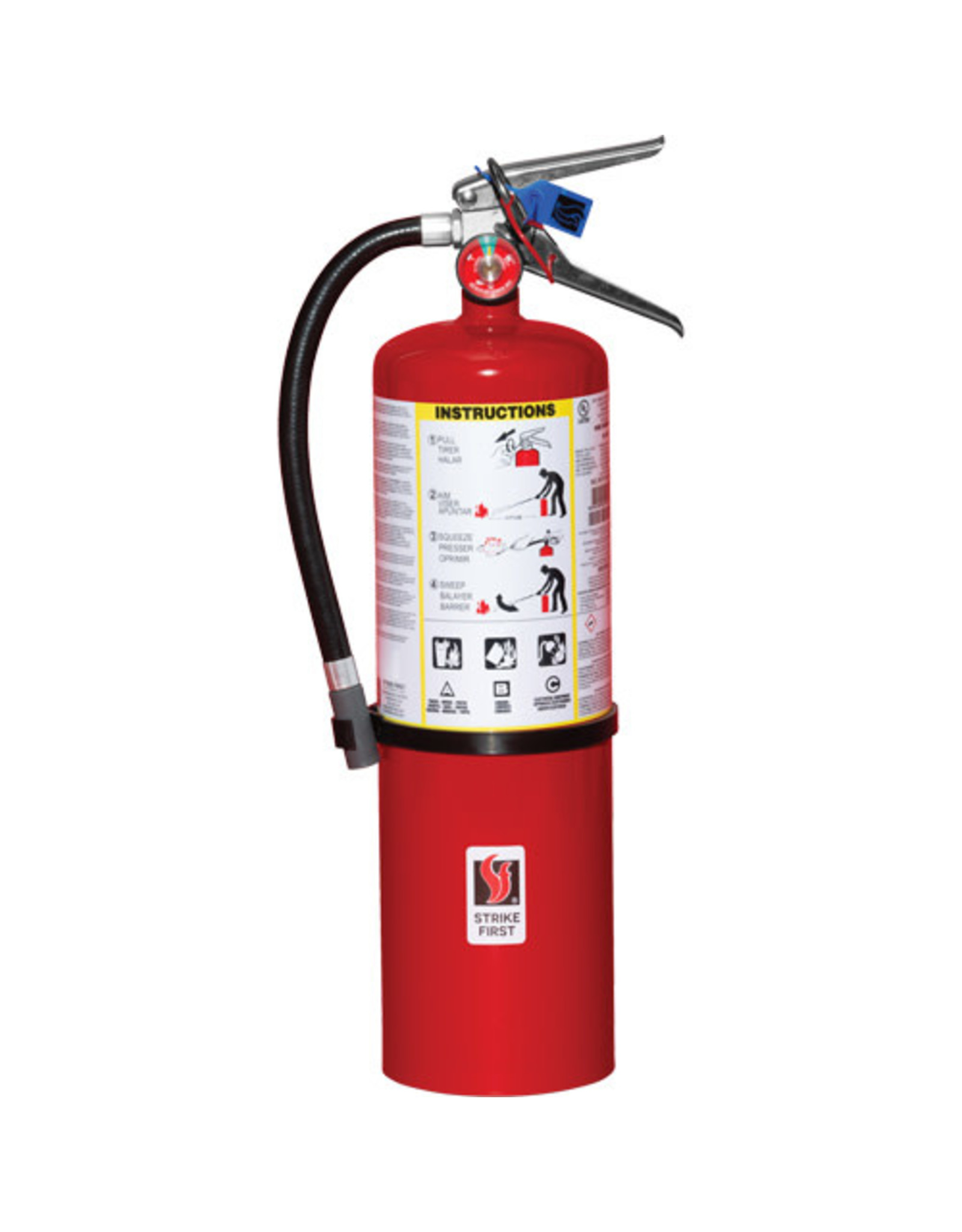 Strike First 10 lb Steel Dry Chemical ABC Fire Extinguisher