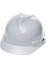 MSA V-Gard Hard Hat, CSA Type I, Ratchet, White