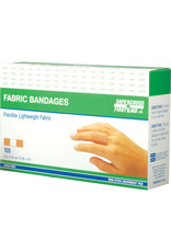 Safecross Safecross Fabric Bandages, 3" x 7/8", 100/Box