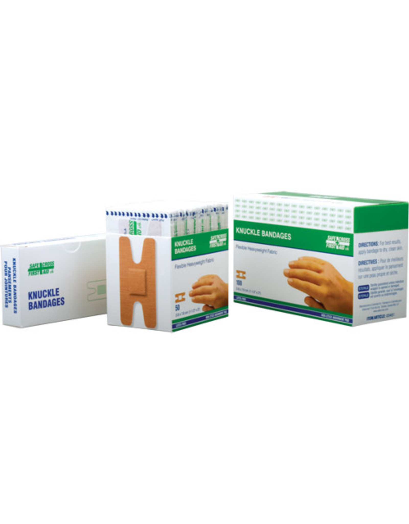 Safecross Safe Cross Knuckle Bandages, 3.5"x1.5", 12/Box