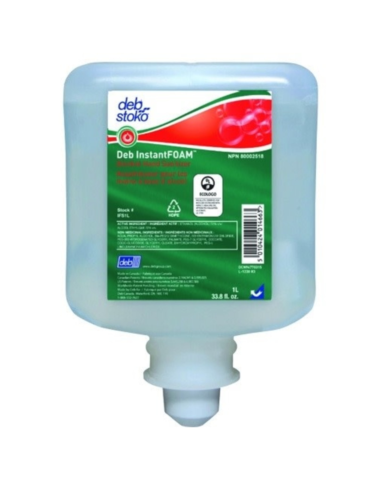 Deb/SCJ SCJ Instant Foam Sanitizer (72%) - 1L Refill