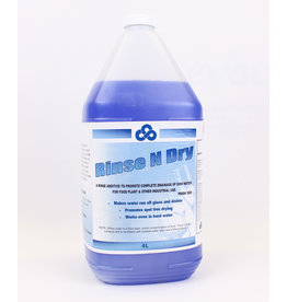 Crown Rinse n' Dry Dishwashing Agent, 4X4L