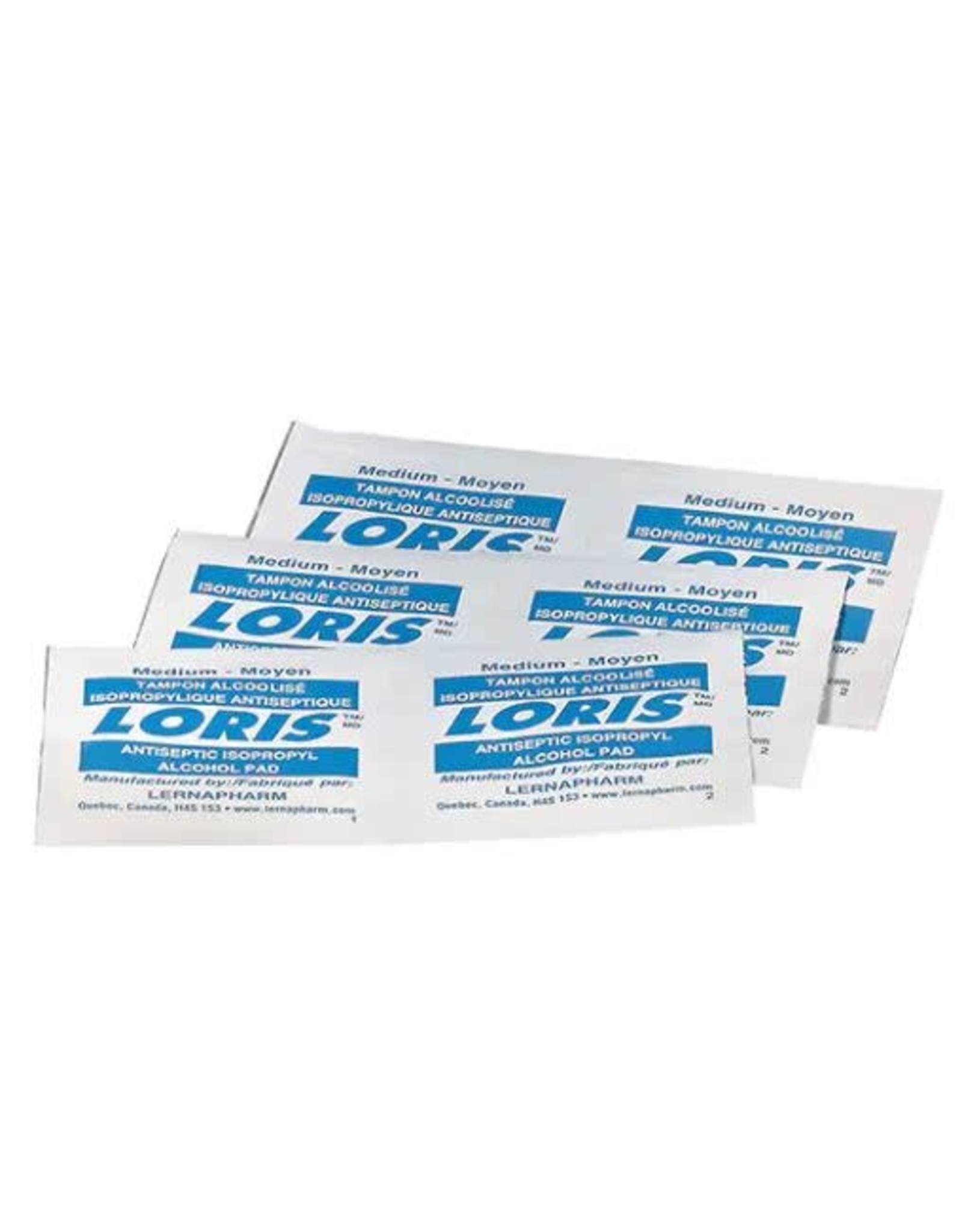 Loris Alcohol Wipes, 100/Pk