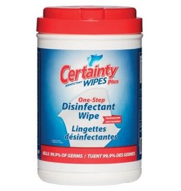 Certainty Plus Disinfectant Wipes, 200/Tub