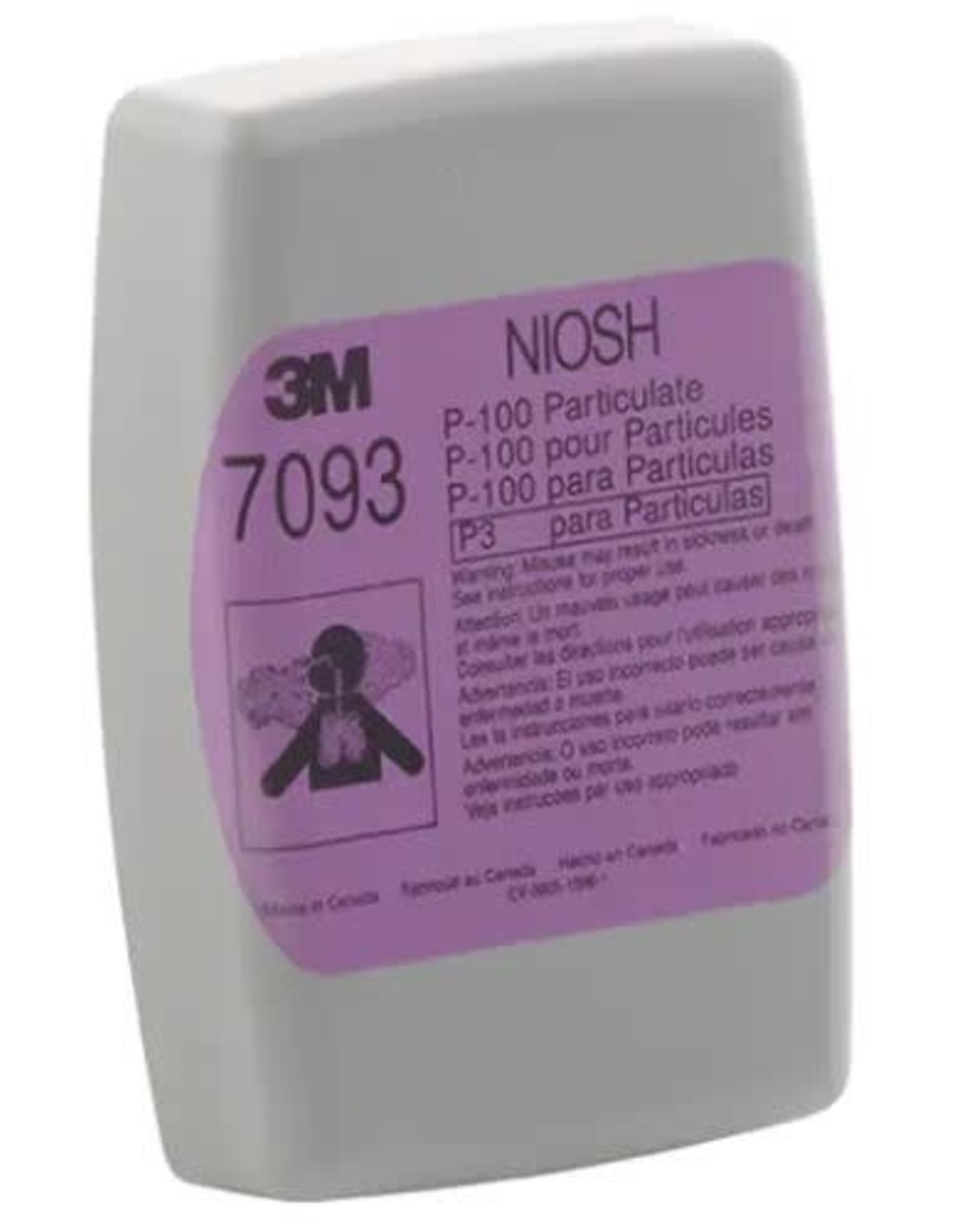 3M 3M 7093 P100, N Level Acid Gas/Hy.Fluoride Cartridges