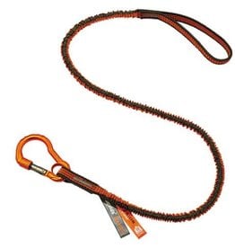 Squids 3100F(x) 38-48" Tool Lanyard, Bungee, Carabiner/Loop, 10lb