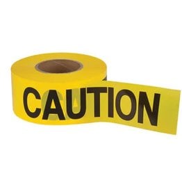 Barricade Tape , Standard 1.5mil 3" x 1000' CAUTION