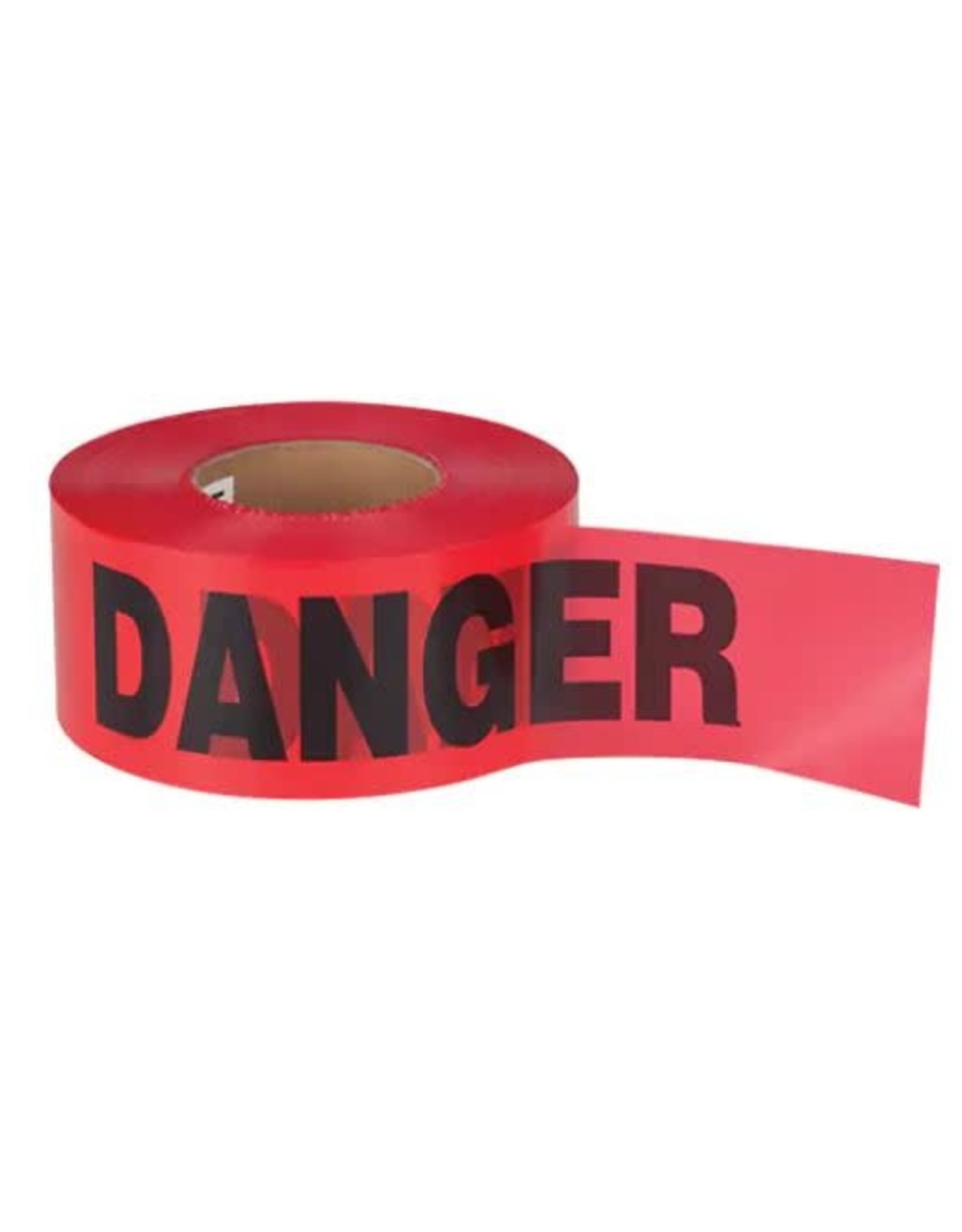 Danger Barricade Tape, Red 3" x 1000' 1.5mil