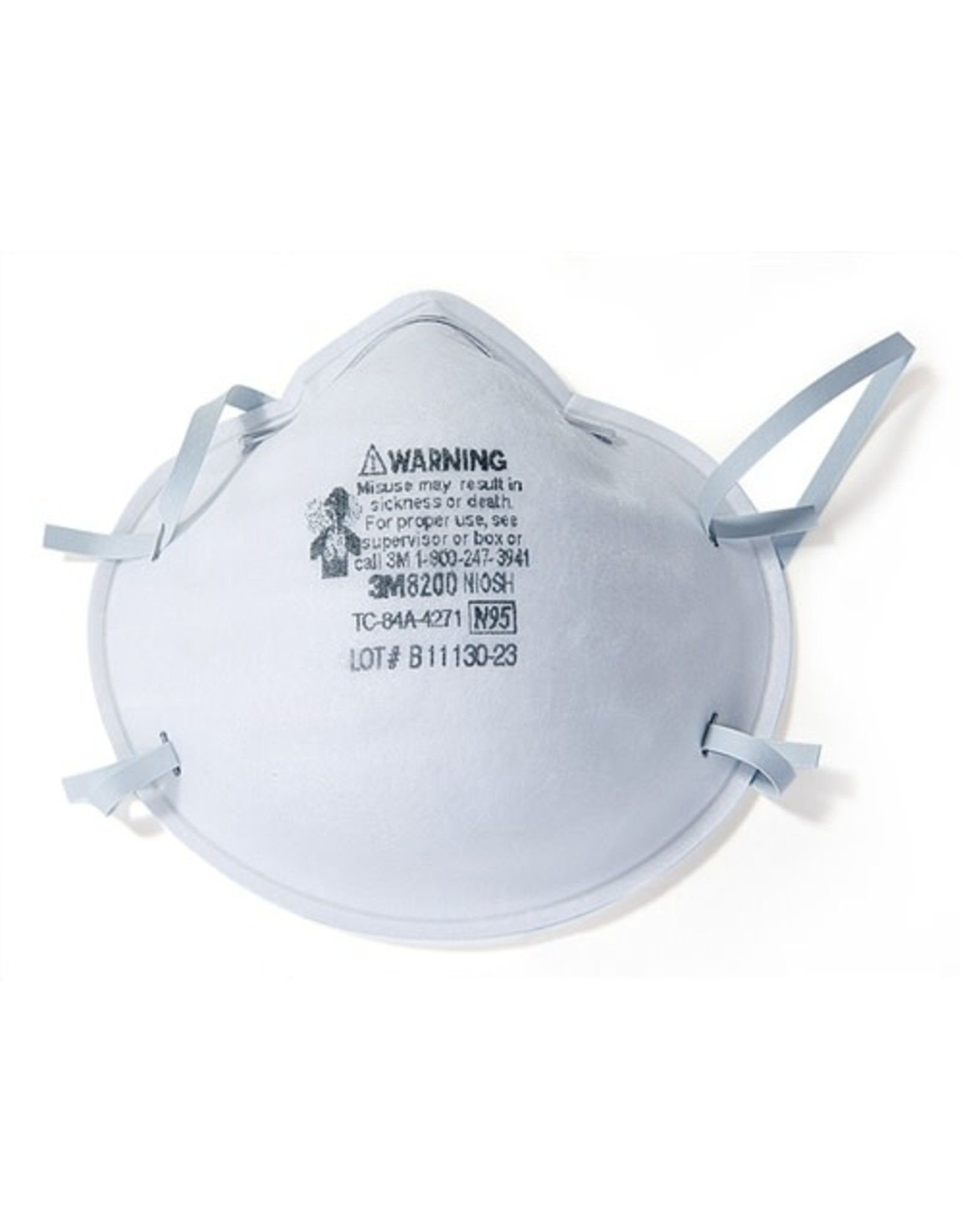 3M N95 8200 Particulate Respirator - 20/bx