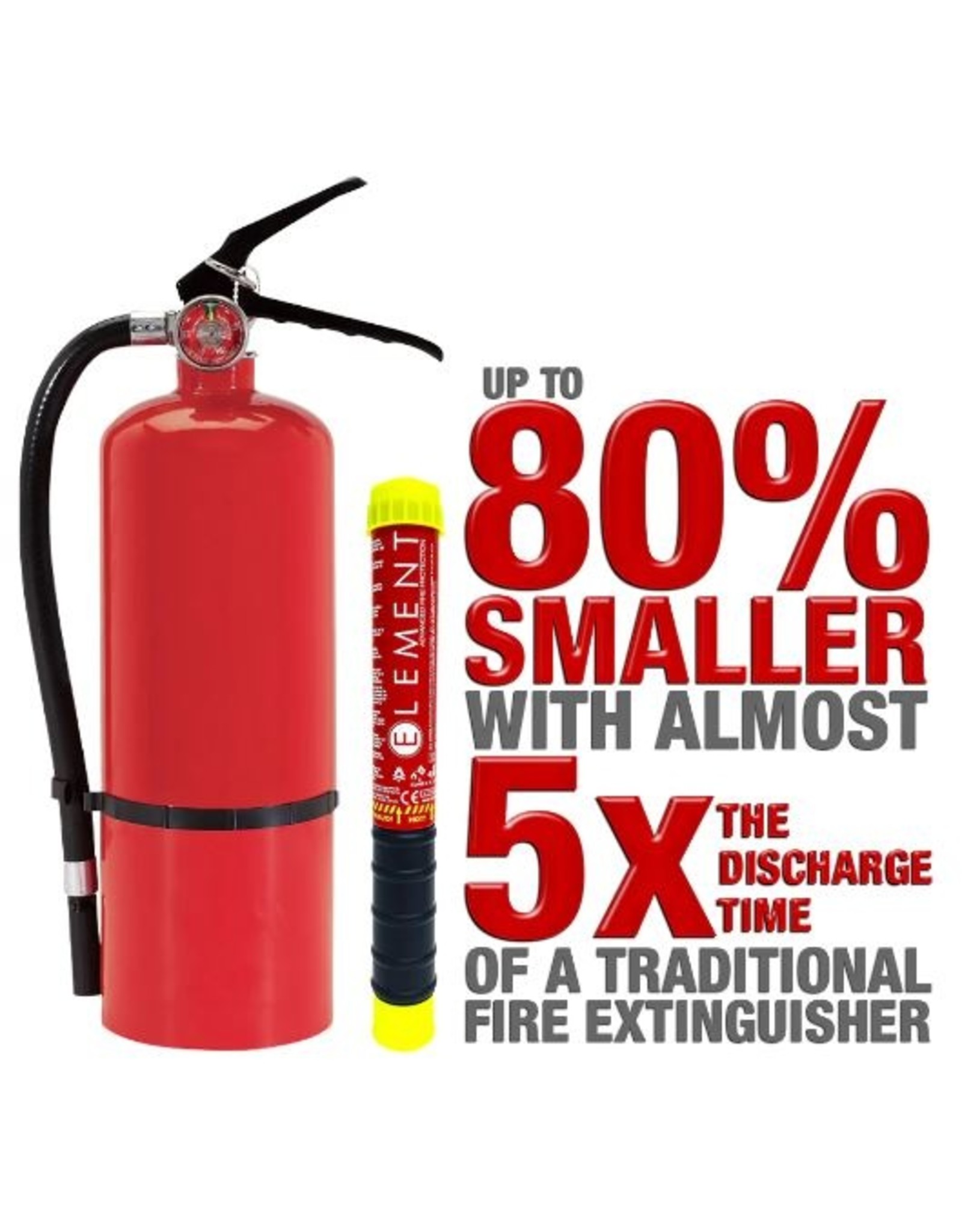 Element E50 Fire Extinguisher, 50 Sec