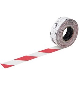 Premium Anti-Skid Tape, Red/Wht Stripes, 2" x 60'