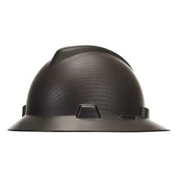 MSA HydroDip Full Brim Hard Hat, Ratchet, Carbon Fibre