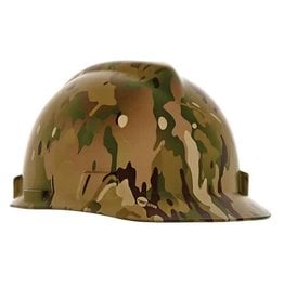 MSA HydroDip Hard Hat, Ratchet, Camo, CSA Type I