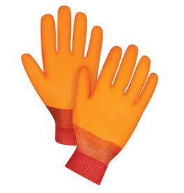 Winter Lined Full Dip PVC Glove - Large