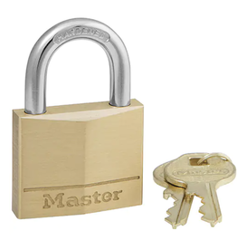 Master Lock Master Lock Solid Brass Padlock, 1/4 x 7/8"