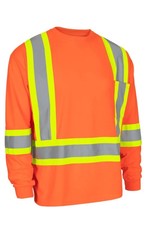 Forcefield Forcefield High Vis Long Sleeve T's - Crew Neck