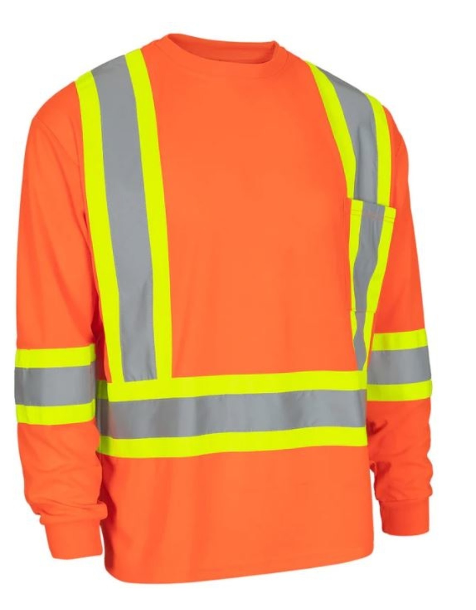 Forcefield Forcefield High Vis Long Sleeve T's - Crew Neck