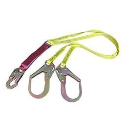 Dentec Dual Leg 6' Shock Lanyard w/ Rebar Hooks (140-375lb)