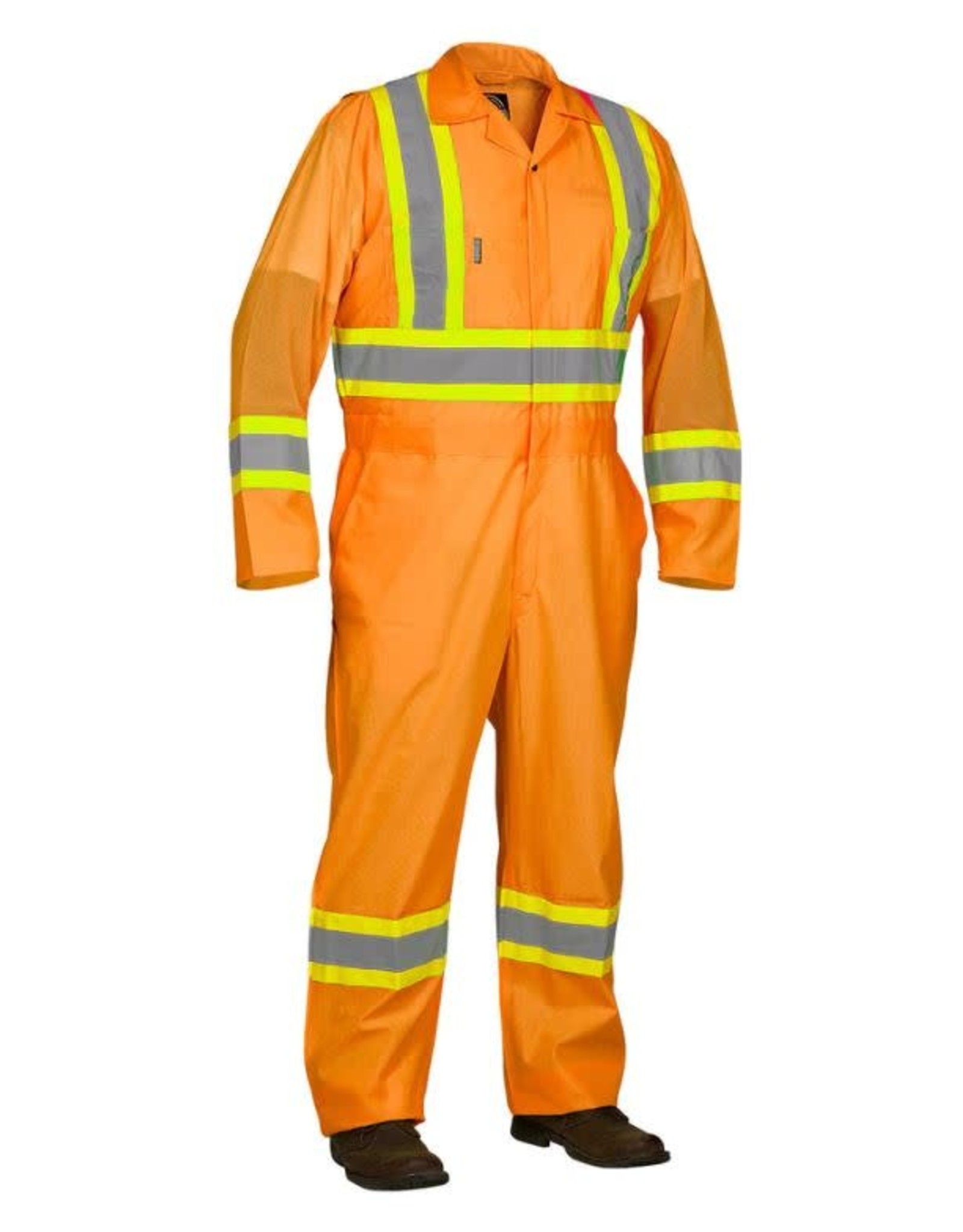 Forcefield Flaggers Tricot High Vis Coverall, Class 3, Orange