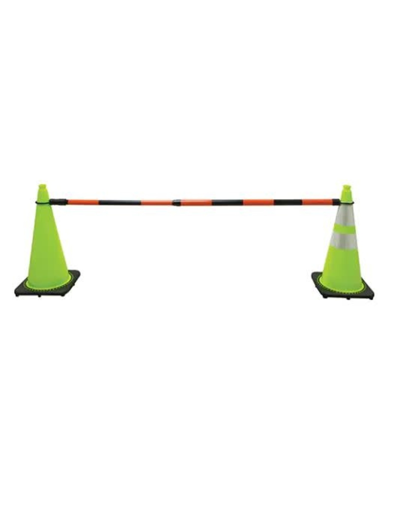 Telescopic Cone Bar - Orange/Black, ABS 4.5' - 7.5'