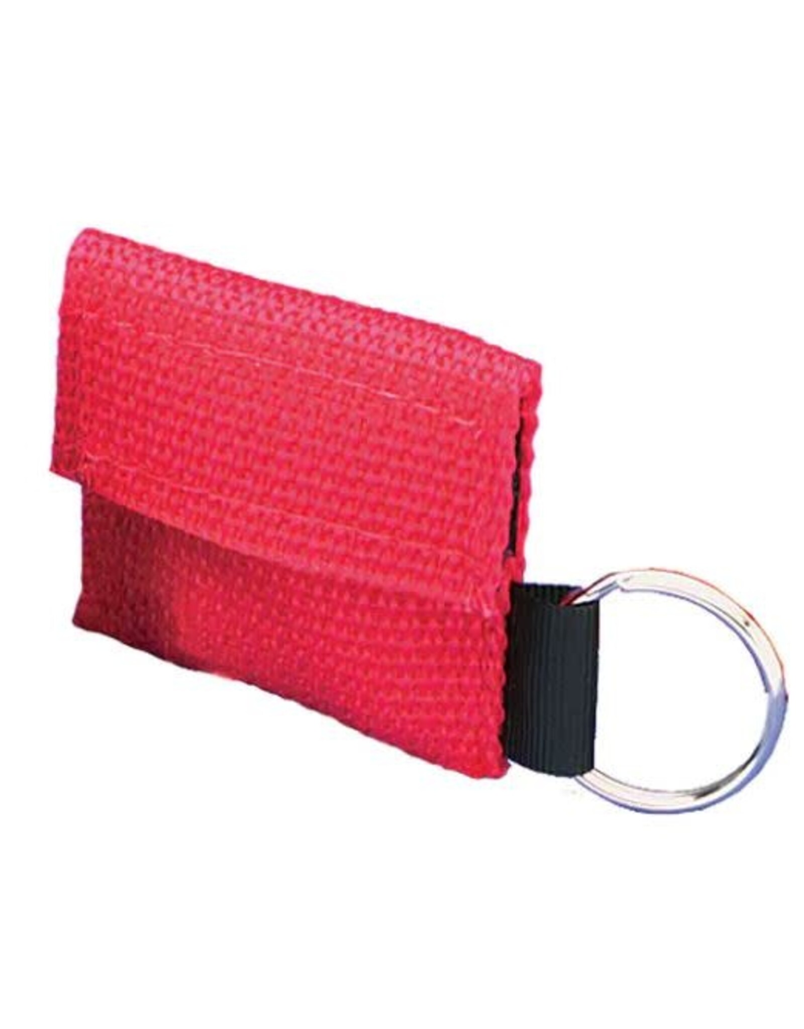 CPR Face shield + Pouch/Key Ring, Red