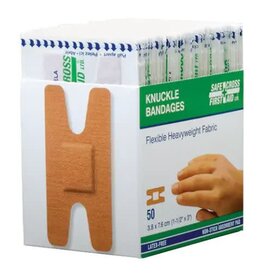 Safecross 1-1/2 x 3" Fabric Knuckle Bandages, 50/box