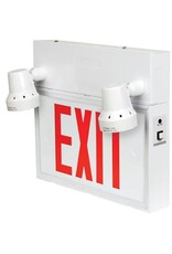 Emergency Exit Sign with Security lights, LED, Battery/Hardwired